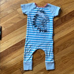 Rags to Raches head dress romper